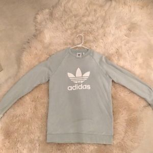 Seafoam green adidas sweatshirt